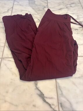lululemon athletica Corduroy Drawstring Pants in Burgundy